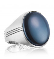 Tacori Sterling Silver Legend Gemstone Men's Ring - MR10437