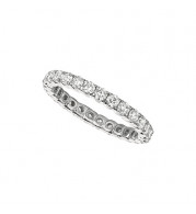Jewelmi Custom 14k White Gold Diamond Eternity Wedding Band