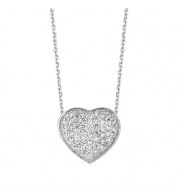 Jewelmi Custom 14k White Gold Diamond Necklace