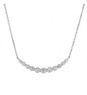Jewelmi Custom 14k White Gold Diamond Necklace