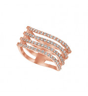 Jewelmi Custom 14k Rose Gold Diamond Ring