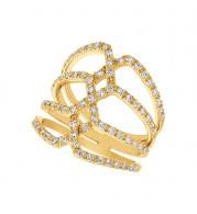 Jewelmi Custom 14k Yellow Gold Diamond Ring
