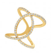 Jewelmi Custom 14k Yellow Gold Diamond Ring