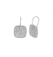 Jewelmi Custom 14k White Gold Diamond Earrings