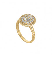 Jewelmi Custom 14k Yellow Gold Diamond Ring