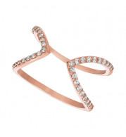 Jewelmi Custom 14k Rose Gold Diamond Ring