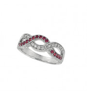 Jewelmi Custom 14k White Gold Sapphire Diamond Ring
