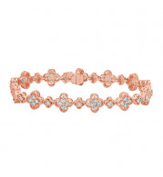 Jewelmi Custom 14k Rose Gold Diamond Bracelet