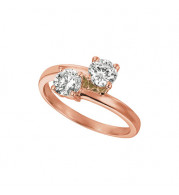 Jewelmi Custom 14k Rose Gold Diamond Ring