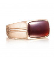 Tacori 18k Rose Gold Legend Gemstone Men's Ring - MR102P41