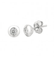 Jewelmi Custom 14k White Gold Diamond Earrings