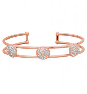 Jewelmi Custom 14k Rose Gold Diamond Bangle Bracelet