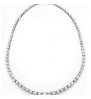 Jewelmi Custom 14k White Gold Diamond Necklace