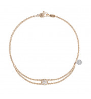 Tacori 18k Rose Gold  Sonoma Mist Diamond Women's Bracelet - SB193P