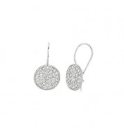 Jewelmi Custom 14k White Gold Diamond Earrings
