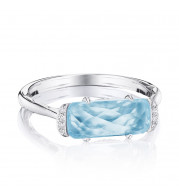 Tacori Sterling Silver Horizon Shine Diamond and Gemstone Men's Ring - SR22402