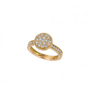 Jewelmi Custom 14k Yellow Gold Diamond Ring