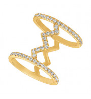 Jewelmi Custom 14k Yellow Gold Diamond Ring