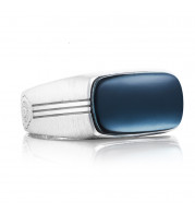 Tacori Sterling Silver Legend Gemstone Men's Ring - MR10237