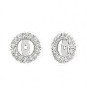 Jewelmi Custom 14k White Gold Diamond Earrings