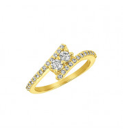 Jewelmi Custom 14k Yellow Gold Diamond Ring