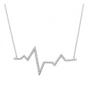 Jewelmi Custom 14k White Gold Diamond Necklace