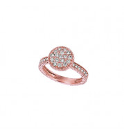 Jewelmi Custom 14k Rose Gold Diamond Ring