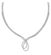 Jewelmi Custom 14k White Gold Diamond Necklace
