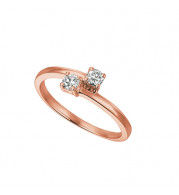 Jewelmi Custom 14k Rose Gold Diamond Ring