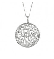 Jewelmi Custom 14k White Gold Diamond Necklace