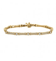Jewelmi Custom 14k Yellow Gold Diamond Bracelet