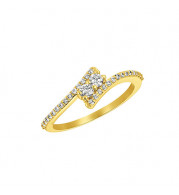 Jewelmi Custom 14k Yellow Gold Diamond Ring