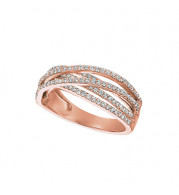 Jewelmi Custom 14k Rose Gold Diamond Ring