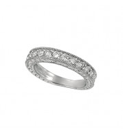 Jewelmi Custom 14k White Gold Diamond Stackables Ring