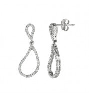 Jewelmi Custom 14k White Gold Diamond Earrings