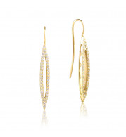 Tacori 18k Yellow Gold The Ivy Lane Diamond Drop Earring - SE218Y