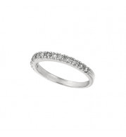 Jewelmi Custom 14k White Gold Diamond Stackable Ring