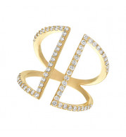 Jewelmi Custom 14k Yellow Gold Diamond Ring