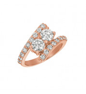 Jewelmi Custom 14k Rose Gold Diamond Ring