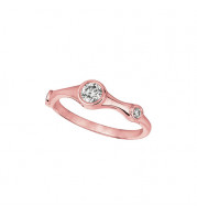 Jewelmi Custom 14k Rose Gold Diamond Ring