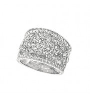 Jewelmi Custom 14k White Gold Diamond Ring