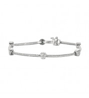 Jewelmi Custom 14k White Gold Diamond Bracelet