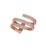 Jewelmi Custom 14k Rose Gold Diamond Ring