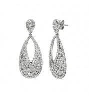 Jewelmi Custom 14k White Gold Diamond Earrings