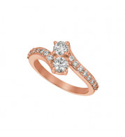 Jewelmi Custom 14k Rose Gold Diamond Ring