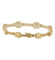 Jewelmi Custom 14k Yellow Gold Diamond Bracelet