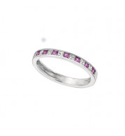 Jewelmi Custom 14k White Gold Sapphire Diamond Ring