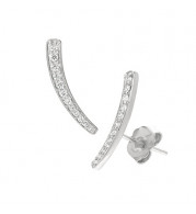 Jewelmi Custom 14k White Gold Diamond Earrings