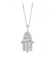 Jewelmi Custom 14k White Gold Diamond Necklace