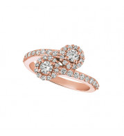 Jewelmi Custom 14k Rose Gold Diamond Ring